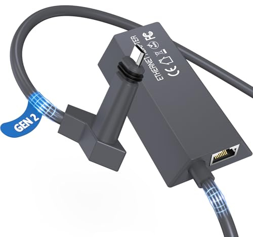 Starlink Ethernet Adapter Gen 2 for Wired External Network, Starlink RJ45 Gigabit Ethernet Adapter Support High Speed 1000Mbps