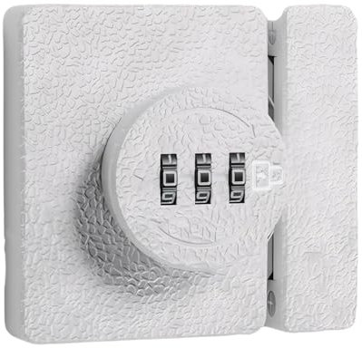 SUIOPPYUW Serrures d'armoire en alliage de Zinc, Installation facile, avec combinaison pour sécurité supplémentaire, serrures d'armoire pour adultes en métal, blanc