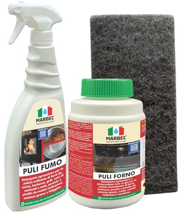 MARBEC KIT FORNO E BARBECUE KIT FORNO E BARBECUE garantisce una pulizia profonda e impeccabile, eliminando sporco ostinato e residui. Scopri un modo facile per mantenere tutto pulito!