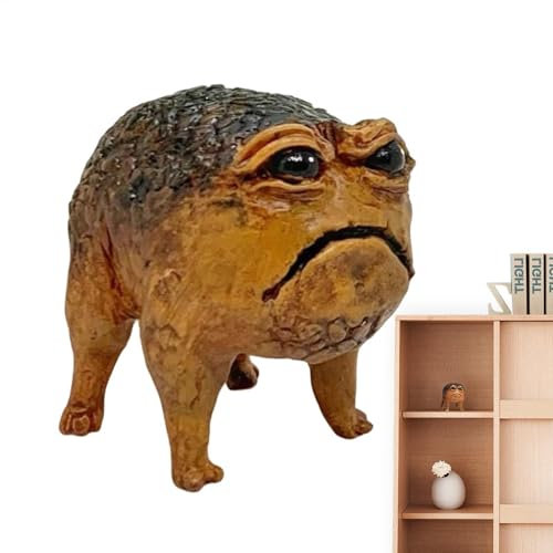 Liakyunf Figure de Crapaud Laid, Frog Fig Figure | Statues de Jardin Art Yard - Resin Fun Novelty Unique Garden Yard Art Statues pour Les Jardins, Les patios et Les pelouses