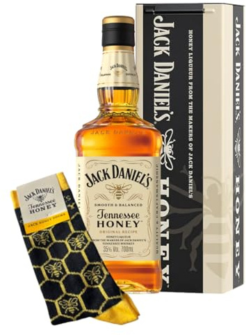 JACK DANIEL'S Tennessee Honey & Socken (Größe 39-42) in der Honey Metal Tin