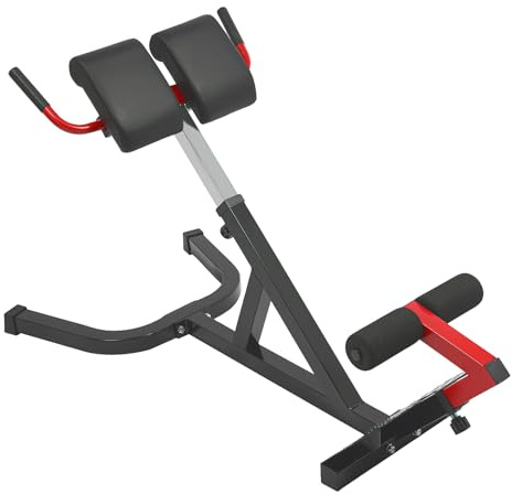 Hyperextension ryggtränare, ryggtränare, vikbar, lastkapacitet 200 kg, justerbar höjd 70–80 cm, ryggsträckare för hushåll, gym, kontor
