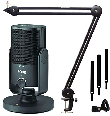 Rode NT-USB MINI USB-Studio-Kondensatormikrofon + keepdrum MS138 Mikrofonarm