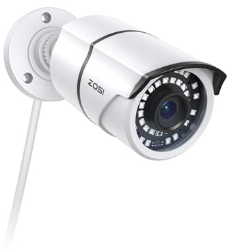 ZOSI ZG2615E 5MP PoE IP Camera Bullet Camera with Night Vision for Outdoor Indoor Power Over Ethernet Surveillance System,Only Work with ZOSI PoE NVR,ZR16DK,ZR08EN,ZR08DN,ZR08PN