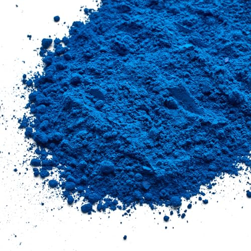 Huixiang Cement Pigment Powder & Concrete Color Pigment - Iron Oxide Powder for Cement, Concrete, Mortar, DIY - Vibrant, Weatherproof, Fast-Dissolving - Blue, 2.2lb