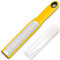 Urbanstrive Zester Grater with Handle, Lemon Zester Cheese Grater for Kitchen Stainless Steel, Graters for Parmesan Cheese Garlic Nutmeg Chocolate Fruits Vegetables Ginger, Fine, Yellow