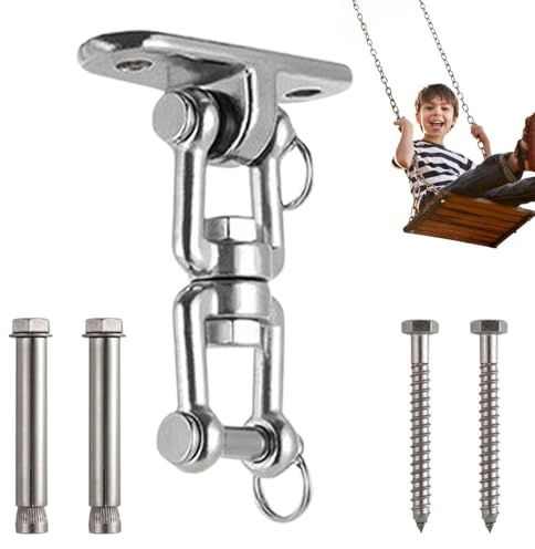 Kit de montage pour balançoire - Support de balançoire d'extérieur - Support de balançoire mural - Cintres de balançoire avec grande capacité de charge - Supports rotatifs à 360 ° - Crochets pour