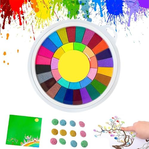 Genérico Divertido Kit De Pintura De Dedos, Divertido Kit De Pintura De Dedos para Niños, Juguetes De Dibujo Kit Educativo para Bricolaje Manualidades Pintura (36-Colors)