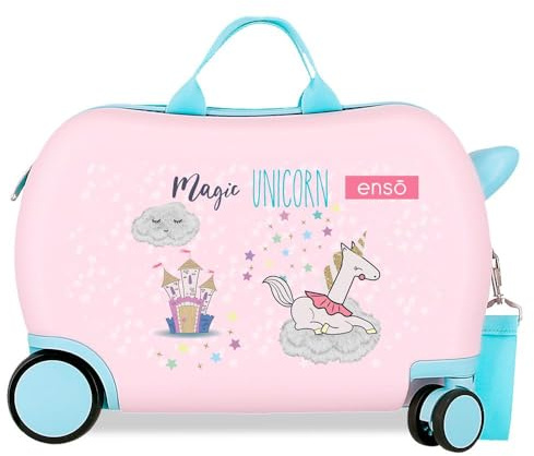 Enso Magic Unicorn Valigia per bambini rosa 45 x 31 x 20 cm Rigido 1,8 kg Chiusura a combinazione laterale ABS 1,8 kg 27,9 L Bagaglio a mano, Rosa, Taglia unica, Valigia per bambini