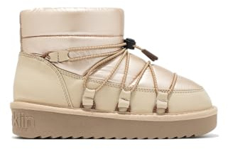 D.Franklin Stivali Donna Imbottiti Con Pelliccia Interna Nordic Grip Beige - Stivali per Donna - Moda casuale - Taglia (40) - Modello nordic