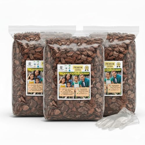 OLD TERRA NATURAL Extrafina. Corteza de Pino Extra para terrarios, Plantas orquideas y Cuidado de Jardin (3, Normal)
