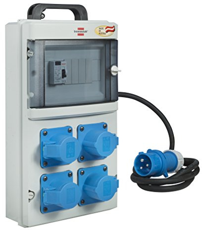 Brennenstuhl 1154857 Distributore di corrente portatile IP 44, Grigio
