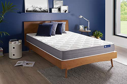 Matelas Actiflex Dream 140 x 190 cm Ressorts ensachés et mémoire de Forme - Epaisseur : 22 cm - Confort : Mi-Ferme - 5 Zones de Confort