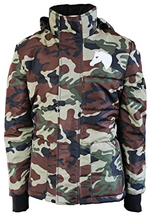 MS-Trachten Kinder Reitjacke Winter Winterreitjacke Mia Camouflage gefüttert (134/140)