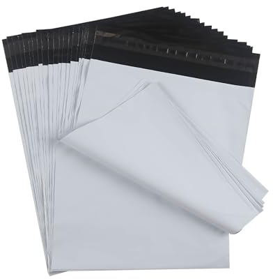 huruirui 32x45cm Versandtaschen Plastik,Versandtüten Blickdicht Selbstklebend Versandtaschen Warensendung Versandbeutel für Kleidung Logistik Verpackungen Transport Verpackungskarton 30Stück