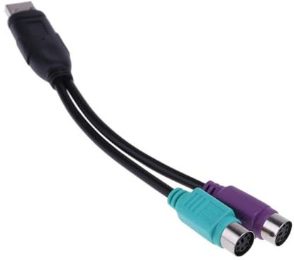 USB till dubbel PS/2-kabel USB hane till hona PS/2 Adapter Converter Förlängningssladd for tangentbordsmus Scanning Gun PS2 till USB-kabel