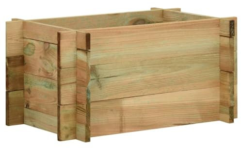 ShGaxin Jardinera de Verduras, Huerto Urbano Terraza, Huerto En Cama, Tierra Huerto Urbano, Huerto Vertical, Mesa De Cultivo, Madera Pino impregnada 40 cm