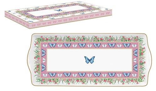 COFFRET PLAT A CAKE 35X15CM EN PORCELAINE