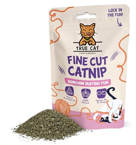 True Cat Catnip 30g | Premium Fine Blend for Cats, Extra Strong, Cat Toys, Cat Treats, 100% Naturally Dried