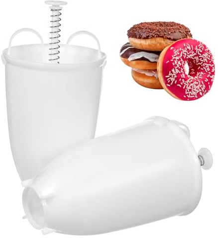 ZUNOXAZ Rosquilleras para Hacer Donas Pequeñas 2 Moldes de Pp Ligeros y Fáciles de Usar para DIY en Casa