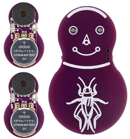 BTFO 3uds Generadores Ruido Grillo, Máquina Ruido Molesto (Morado) | Dispositivo Broma Oculto con Generador Ruido y Batería Larga Duración Ideal para Bromas Regalos Fiestas Oficina y Hogar