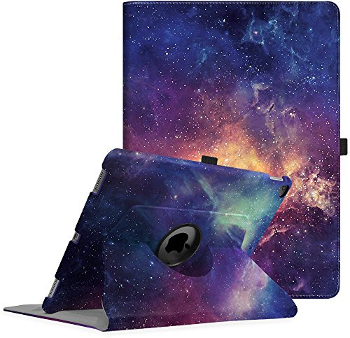 Fintie Hülle für iPad Pro 12.9 Zoll (2. und 1. Generation, Modell 2017 und 2015) - 360 Grad Rotierend Schutzhülle Smart Stand Cover Case mit Auto Schlaf/Wach Funktion, Die Galaxie