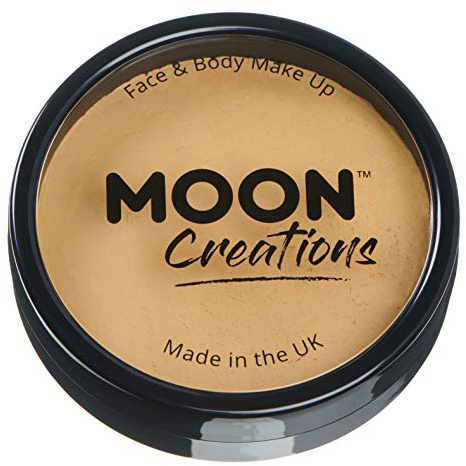 Pro Face & Body Paint Cake Pots by Moon Creations - Golden Sand - Professional Water Based Face Paint Makeup for Adults, Kids