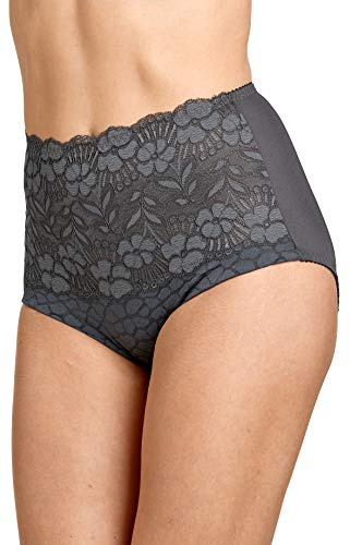 Miss Mary of Sweden Jacquard & Lace Formande Trosgördel med Hög Midja 52 Mörkgrå