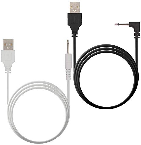 FENERGY SHOP Ersatz-Ladekabel-Set, USB-Ladekabel für kabellose Massagegeräte, 2,5 mm, schnelles Aufladen