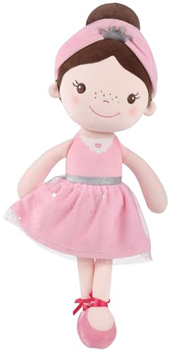 GAGAKU Douce Peluche Bebe 40,6 cm, Mignonne Première Grande Poupée de Chiffon pour Enfant Fille 1 à 5 Ans - Idée Noël ou Anniversaire Tout-Petit