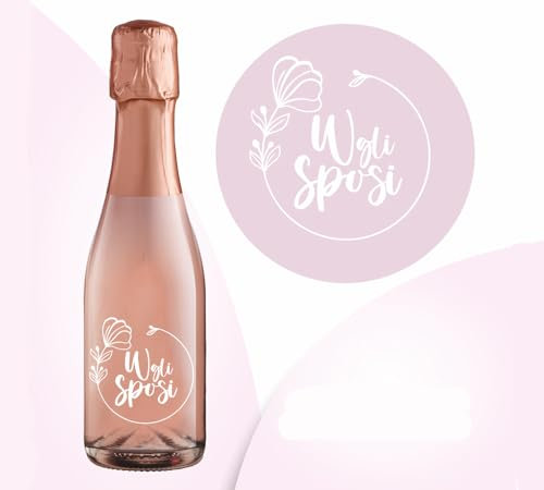 Zelda Bomboniere Il Vino dei Poeti Brut Gift 200 ml Glasflasche W gli sposi