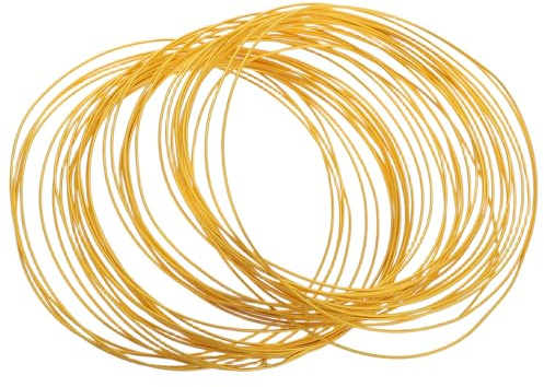 DIYEAH 10m Flexible Metal Wire for Crafts and Jewelry Making Wear-Resistant Art Wire Gold for Beading and Detailed Designs for DIY Accessories