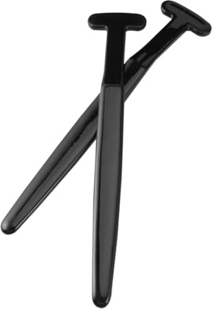 GLEAVI Set 2 Raschietti la Lingua in Carbone di Bambù Nero, Puliscilingua Ergonomico per Igiene Orale, Strumento per Rimuovere Detriti e Alito Cattivo, Adatto per Uso Quotidiano