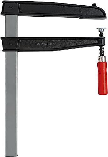 Bessey TGN60T30 - Abrazadera de tornillo (hierro fundido maleable, apertura: 600 mm, profundidad de garganta: 300 mm, barra: 45 x 12 mm)