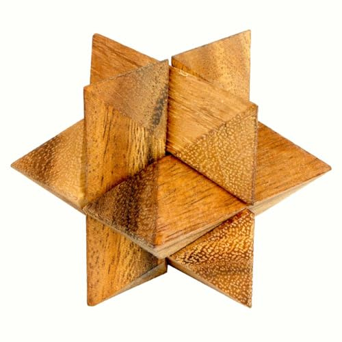 Logica Giochi - Octocedron - Rompicapo 3D in Legno Pregiato - Difficoltà 3/6 Difficile - Collezione Leonardo da Vinci