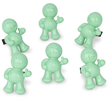 Little Joe 96406-6PK Fresh Mint Scent Car Air Freshener Vent Clip, Fights Odors for up to 45 Days, Long-Lasting Freshness, Cute Car Odor Eliminator, Pack of 6