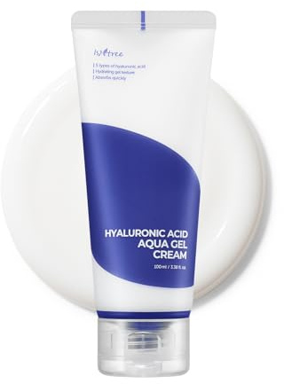 ISNtree Hyaluronsäure-Aqua-Gel-Creme 100 ml, 3,38 fl.oz | Feuchtigkeitsspendende Geltextur | Leichte Feuchtigkeitscreme | Zieht schnell ein