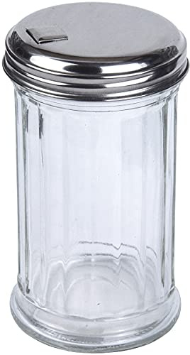 BNYD Glass Sugar Shaker Dispenser Pourer, 5.5 inch