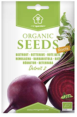 Betterave Détroit 2, Graines certifiées biologiques prêt à Pousser Minigarden, 100% Naturelles sans Propagateurs Chimiques ni Génie Génétique, inclut entre 200 et 300 graines