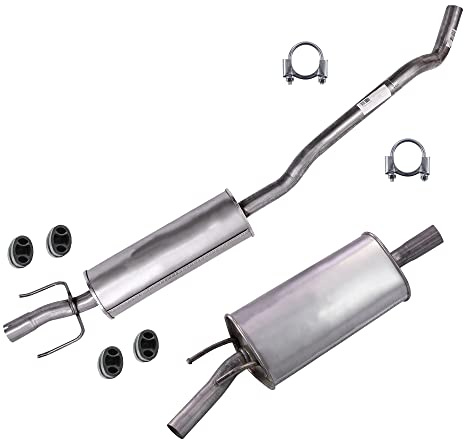 ATEC Germany Set di silenziatori di scarico 1x Silenziatore centrale, 1x Silenziatore posteriore, con materiale di montaggio Compatibile con OPEL CORSA B (S93), CORSA B (S93)