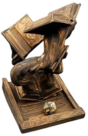 SIYANO Tomes of Magic Dice Tower, torre di dadi accattivante centrotavola, gioco di ruolo da tavolo Rolling Tower con vassoio