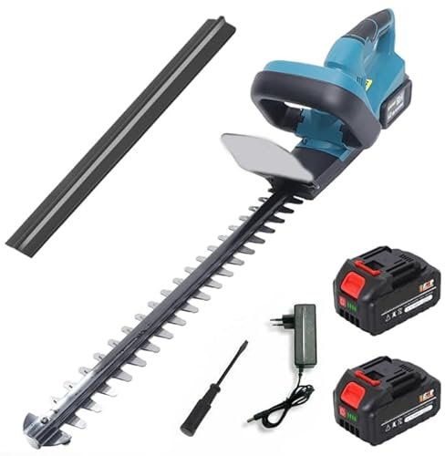 Tagliasiepi a Batteria da 1300W, Lunghezza Lama 50 cm, Tosasiepi, Taglia Siepi, Giardino Arbusti Siepi, con 2 Batterie da 4.0 Ah, Bassa Rumorosità 94dB, Peso 3.24 kg