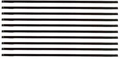 Hojas de sierra de marquetería,Sierra de marqueter Paquete de 20 hojas de sierra de calar de 5 pulgadas con extremo de pasador de acero con alto contenido de carbono de 24 TPI for todas las sierras de