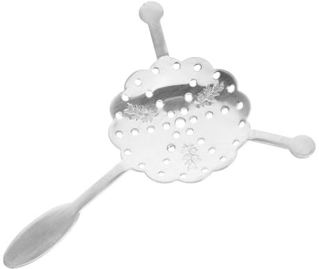 VILLFUL Cuchara para Absenta, Gotero Metálico para Absenta, Cuchara para Fuente De Absenta, Cucharas De Bar, Cuchara De Acero Inoxidable, Azucareros, Filtro para Absenta, Goteros para