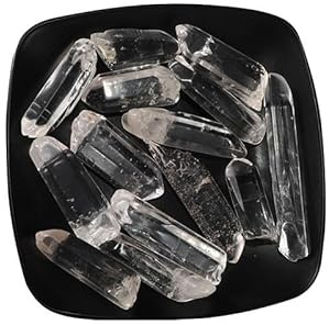 NEBE Cristales Rocas Difusor de Aroma de Columna de Cristal Blanco Natural, Piedra Decorativa for el hogar, la Oficina y el Escritorio. Cristales y Piedras Curativas(5-7cm100g)