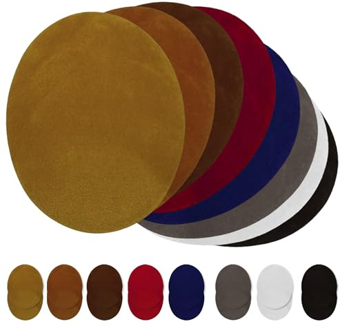 Flicken zum Aufbügeln Jeansflicken Knieflicken: 8 Farben Bügelflicken Ovale Repair Patches Ideal für Jeansreparaturen Iron-on Patches DIY Hosen Kleidung Lederflicken Ellbogenflicken Kinderbügelflicken