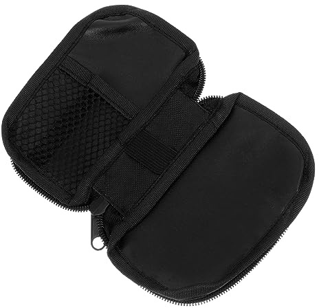 Anneome Estuche de Viaje para Diabéticos, en Sangre, Funda de Tela Negra, Ligera y Compacta, para Bolso o Coche, 2 Piezas