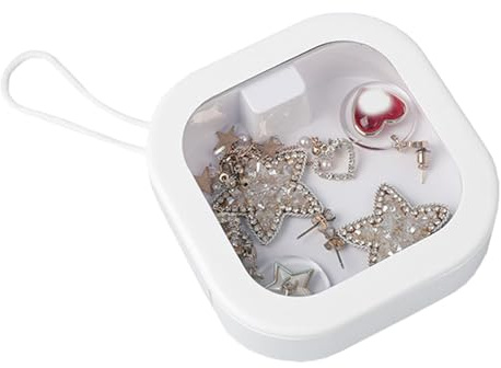 Organizer da viaggio per elastici per capelli: mini dispenser quadrato