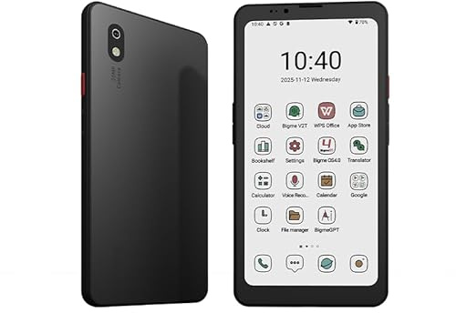 Bigme Hibreak Pro Color 6,13 pollici E-paper, lettore e-book | 300ppi HD Eye-Care Display | Open Android 14 | 8 GB RAM + 256 GB di memoria | 5G All-Network + Dual SIM (nero)