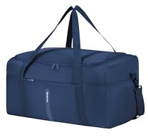 Samsonite TA Revolution - Faltbarer Reisetasche 53 cm, Mittelgroß, Leicht und Kompakt, mit reflektierenden Details, Duffel für Urlaub und Sport, Blau (Midnight Blue)